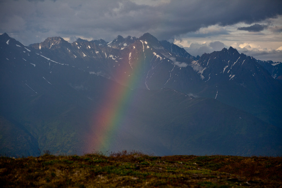Rainbow over Knik River Valley